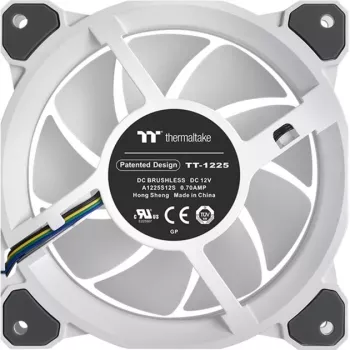 Thermaltake Riing Quad 12 ARGB korpusa ventilators 120 mm balts