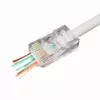 Vada savienotājs Gembird LC-PTU-01/100 8P8C RJ45 caurspīdīgs