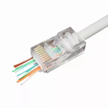 Vada savienotājs Gembird LC-PTU-01/100 8P8C RJ45 caurspīdīgs