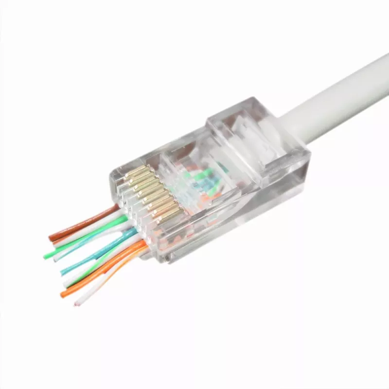 Vada savienotājs Gembird LC-PTU-01/100 8P8C RJ45 caurspīdīgs