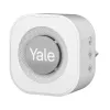 Yale durvju zvana signāls pelēks, balts