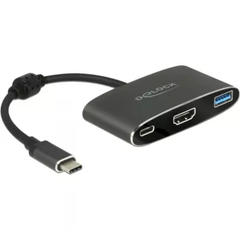 DeLOCK - Ārējais video adapteris - VL101 - USB-C 3,1 - HDMI - Pelēks - mazumtirdzniecība (62991)