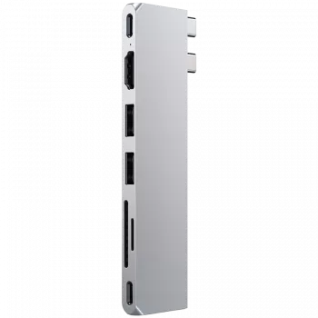 Satechi ST-HUCPHSS piezīmjdatora dokstacija un portu replikatora doks USB 3.2 Gen 2 (3.1 Gen 2) Type-C sudraba krāsā (ST-HUCPHSS)