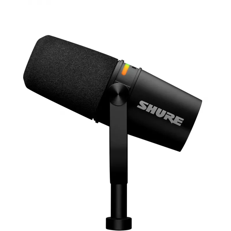 Shure MV7+-K - Lekciju/balss mikrofons ar XLR/USB-C savienotāju, melns