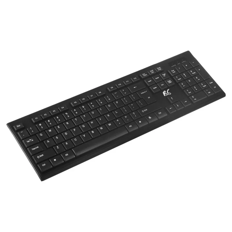 NanoRS RS580 bezvadu tastatūras un peles komplekts ar ergonomisku dizainu – vienmērīgai un efektīvai lietošanai