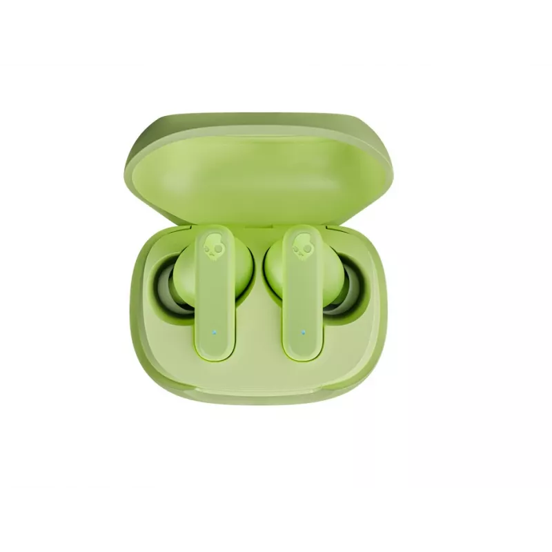 Bezvadu austiņas, kas ievietojamas ausī, Skullcandy Smokin’ Buds – zaļas, intraaurālas, 20–20000 Hz, 0,0406 kg