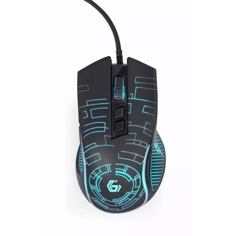 Gembird MUSG-RGB-01 pele labročiem USB Type-A 3600 DPI