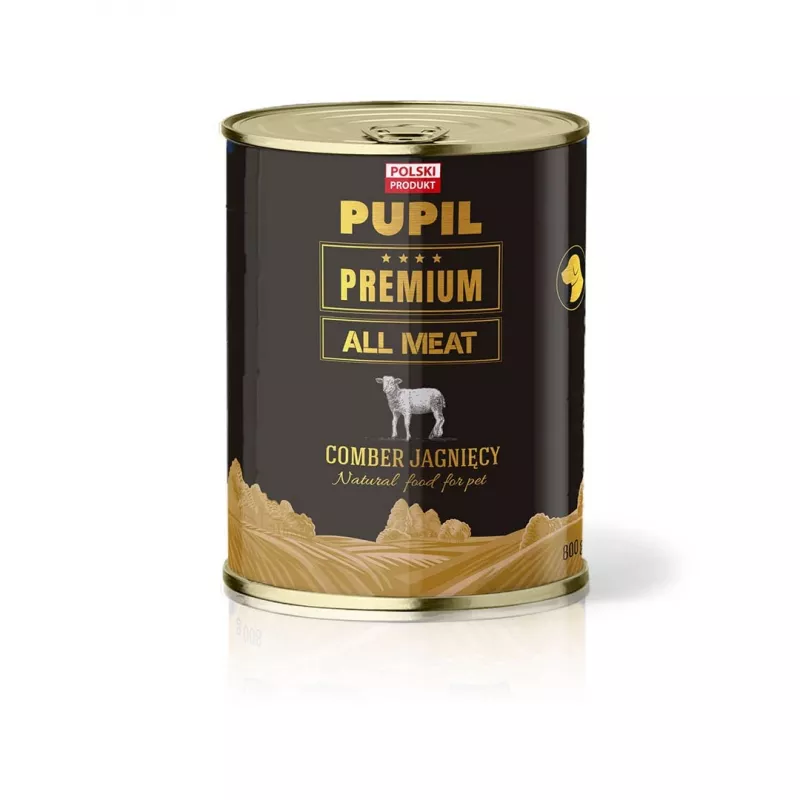 PUPIL Premium All Meat Gold jēra segliņš - mitrā suņu barība - 800g