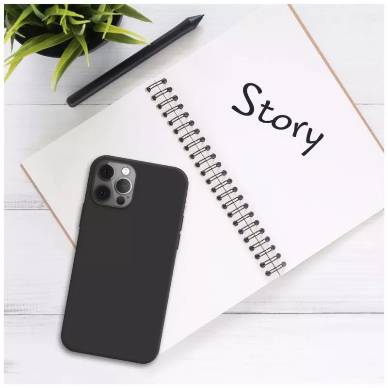 Fixed STORY aizmugures vāciņš Xiaomi Redmi 15 4G/5G, gumijots melns aizsargapvalks