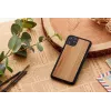 Viedtālruņa maciņš no koka un vīrišķīga dizaina iPhone 11 Pro — kapučīno melnā apdare
