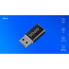 Savio AK-81 video kabeļa adapteris USB Type-C USB Type-A melns
