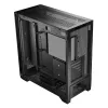 PC korpuss MODECOM VOLCANO EXPANSE T Midi Tower, rūdīts stikls, USB-C, atbalsta micro ATX, GPU līdz 430 mm, CPU dzesētājs līdz 180 mm, 3x3,5 collu nodalījumi, 2x2,5 collu, melns