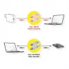 ROLINE RM USB 3.2 Gen 2 kabelis, C-C, ST/ST, 4K UHD-1, 10Gbit/s, Emark, 100W, melns, 0,5 m