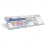 Tastatūra Logickeyboard LKB-PPROCC-CWMU-FR Office USB AZERTY franču valodai, balta