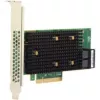 Saskarnes karte Broadcom HBA 9500-8i PCIe NVMe uz SAS, 1 iekšējais mini-SAS ports, pilna augstuma/zema profila, pelēka/melna