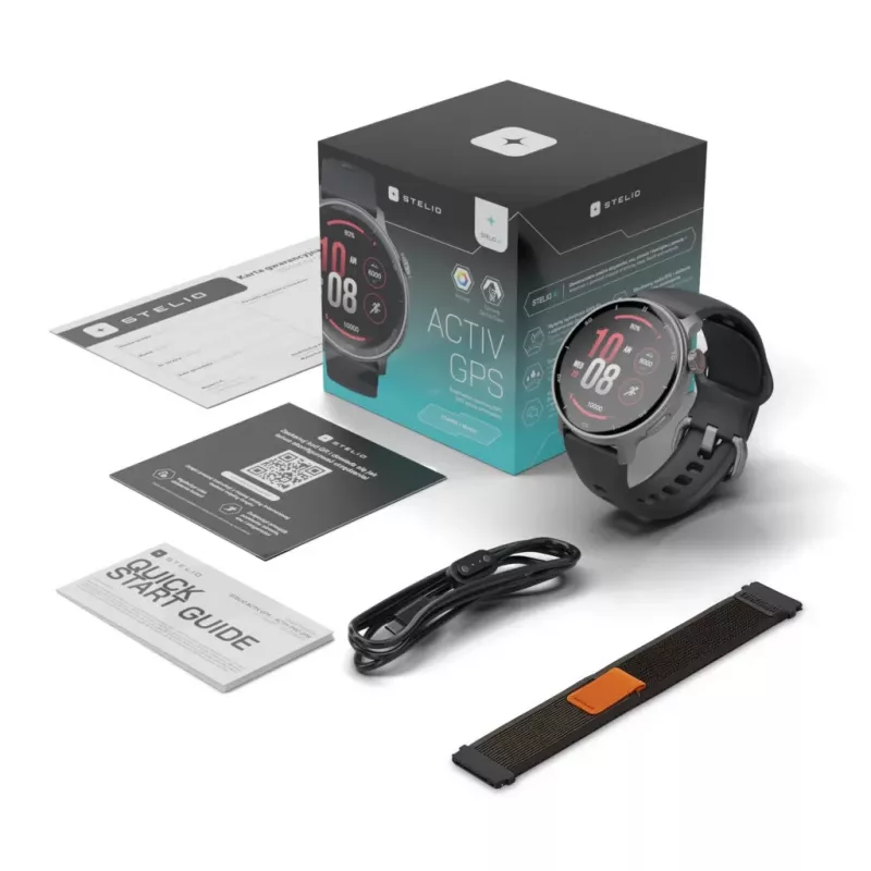 Stelio STSWA101BK Activ GPS 46mm melns viedpulkstenis