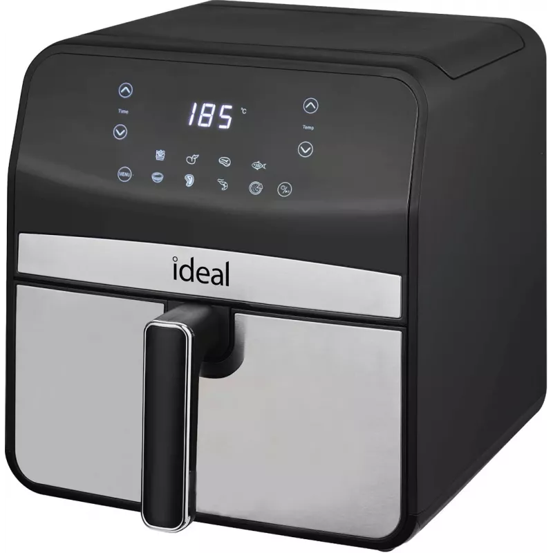 Karstā gaisa fritieris Eldom IK1501 — 6,5 L, 1800 W, skārienjūtīgs LED displejs, regulējams termostats, noņemama un trauku mazgājamā mašīnā mazgājama bļoda