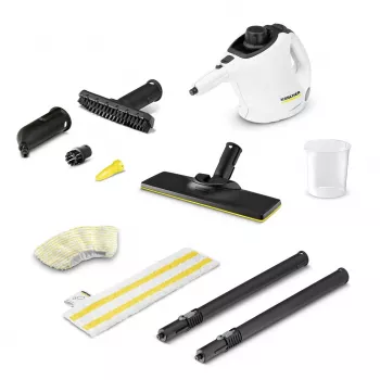 Kärcher SC 1 EasyFix Pārnēsājams tvaika tīrītājs 1200 W Melns, Balts