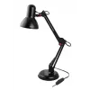 Galda lampa ESPERANZA AVIOR E27 12W LED, melna, regulējams augstums, elastīga svira, E27 ligzda