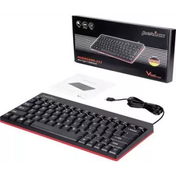 Perixx 11670 tastatūra USB QWERTY vācu - ASV angļu melna (PERIBOARD-422 DE)