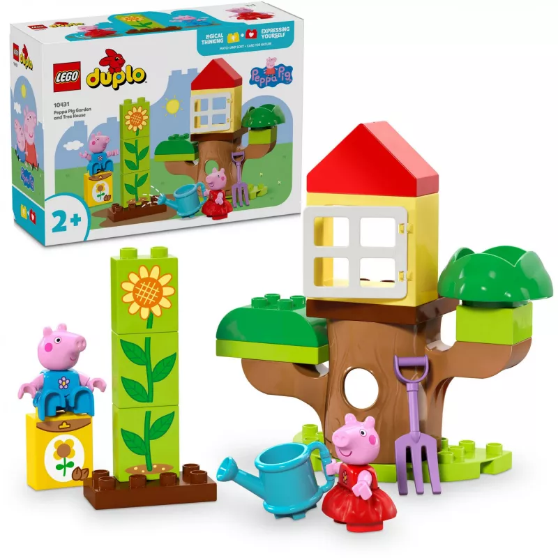 Lego 10431 Duplo Peppa Pig Dārza un Koka mājas rotaļu komplekts