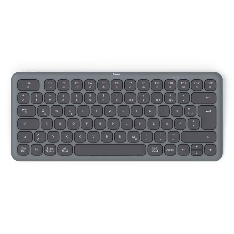 Daudzaparatūras tastatūras un peles komplekts melns pelēks