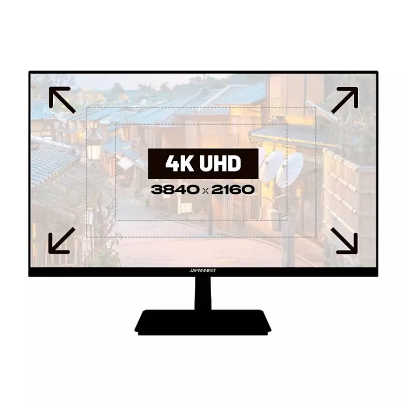 JAPANNEXT 4K UHD monitors 71,1 cm (28 inch) 3840x2160 pikseļi, IPS panelis, 5 ms, 60 Hz, AMD FreeSync, HDMI, DisplayPort (JN-I280UHD60F-P)