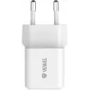 USB‑C sienas lādētājs YENKEE YAC G20 20W 3A Power Delivery