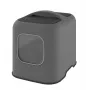 Rotho slēgta kaķu tualete BIALA, antracīta plastmasa, 395×510×443 mm ar lāpstiņu