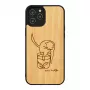 Aizsargājošs tālruņa maciņš man and wood iPhone 12 Pro Max — dizains ar kaķi un sarkanu zivi