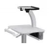 Ergotron planšetdatoru ratiņi, SV10 - ratiņi planšetdatoram / tastatūrai - medicīnas - metāla - balta, alumīnija - ekrāna izmērs: līdz 30,5 cm (līdz 12 collām)