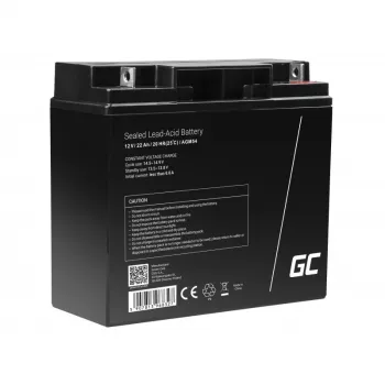 Vehicle battery zaļa Cell AGM54 12V 22Ah AGM maintenance-free, 167×77×181 mm, 5.6 kg