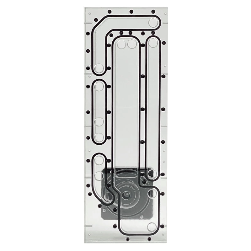 Stealkey Customs SK-Crossflow priekš Lian Li - O11D XL Evo sadales plāksne D5/DDC - akrils