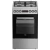 Gāzes-elektriskā plīts BEKO FSM52330DX 5 degļi 60 cm, energoefektivitātes klase A