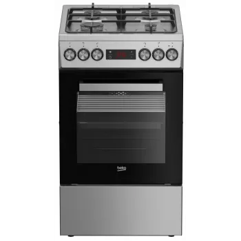 Gāzes-elektriskā plīts BEKO FSM52330DX 5 degļi 60 cm, energoefektivitātes klase A