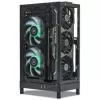 Mini ITX/ATX PC korpuss ssupd Meshroom D (CS-MRD-BK-1) — kompakts melns korpuss ar sieta paneļiem
