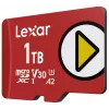 MicroSDXC atmiņas karte Lexar 1 TB UHS‑I Class 10 U3 V30 Lasīšana 205 MB/s Rakstīšana 140 MB/s (sarkana)