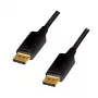 LogiLink DisplayPort AV savienojuma kabelis (1x DisplayPort - 1x DisplayPort) 1 m melns