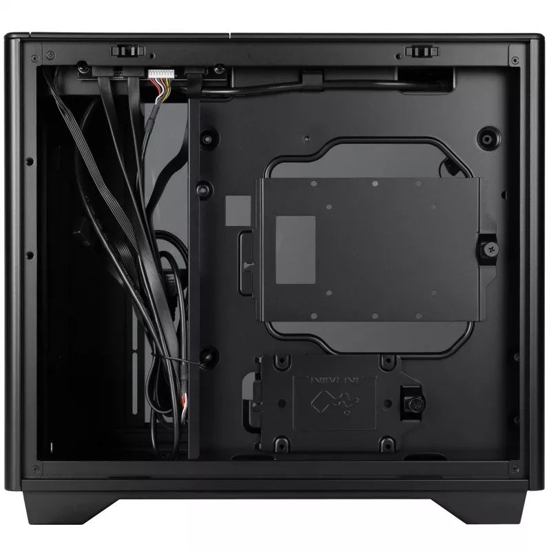 InWin A3 Mini-Tower Tempered Glass - melna