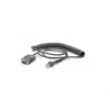 Zebra CBA-RF2-C09ZAR seriālais kabelis, melns, 2,8 m, RS232 DB9