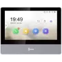 Video domofons Hikvision DS-KH8350-TE1, 7 collu IPS skārienekrāns, PoE, SIP, MicroSD slots, 1024×600, alumīnija korpuss, melns