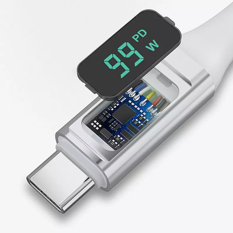 4smarts USB-C uz USB-C kabelis DigitCord 100W 1.5m. balts