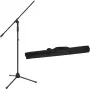 Mikrofona statīvs Omnitronic MS-2A ar izlici, melns