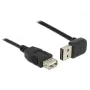 USB kabelis DeLOCK 1m USB 2.0-A uz USB 2.0-A melns