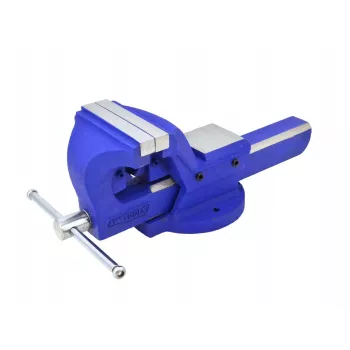 Stenda skrūvspīļu AWTools 1003456, stacionāras industriālas skrūvspīles, 6 collu (150 mm) spīļu platums