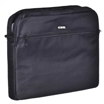 Portfelis IBOX TN6020 39,6 cm (15,6 collu) klēpjdatoriem — neilons, melns, plecu siksna