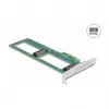 DeLOCK PCI Express 4.0 x8 karte ar 2 iekšējiem U.2 NVMe SFF-8639 portiem, bifurkācija