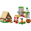 Konstrukciju rotaļlieta LEGO Captain Toad's Camp komplekts 72040 ar interaktīvām Super Mario funkcijām