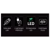Dekoratīvā neona gaisma MANTA SNL90MT Style Neon Lights — Astronauts uz raķetes motīvs