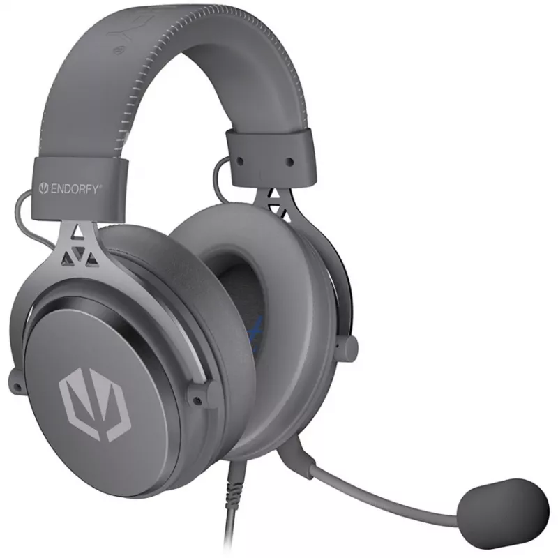 VIRO Plus USB Alt Gray, spēļu austiņas tumši pelēkā krāsā, USB-A, 3,5 mm ligzda, 7.1 USB skaņas karte